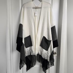 LOFT Oversized Colorblock Wrap